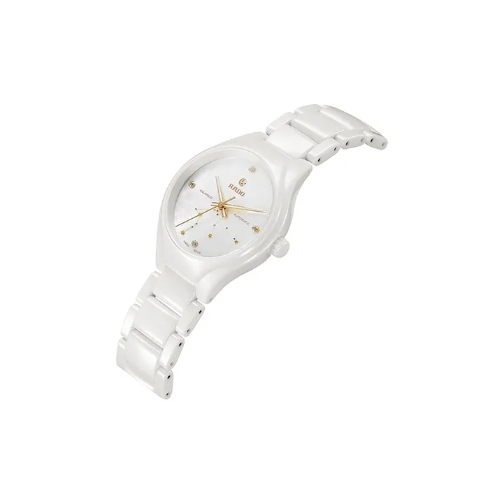 RADO Realme Collection Automatic Mechanical Movement Women's Watch Watch 37.4mm White Dial Ceramic Watch Case-1