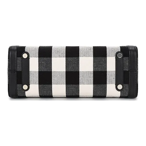 Kate Spade Fabric Tote Bag, Shopping Bag, Handbag, Shoulder Bag Women's Black Ecru-6