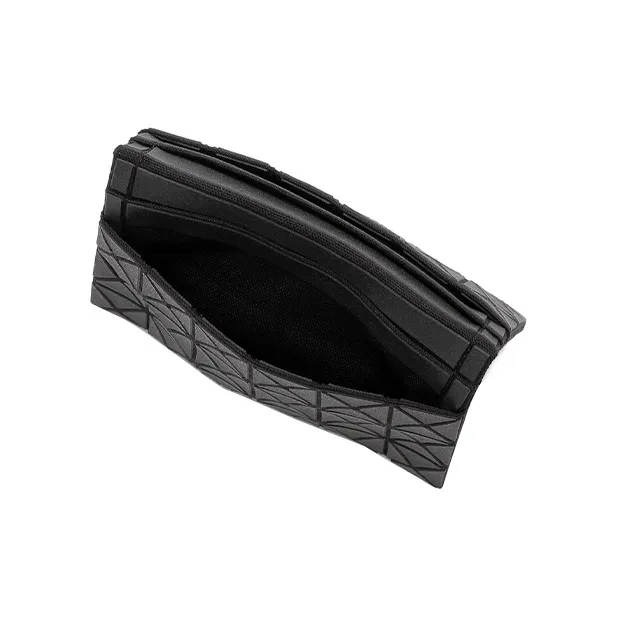 ISSEY MIYAKE Cotton And Polyurethane Wallet Unisex Black-1