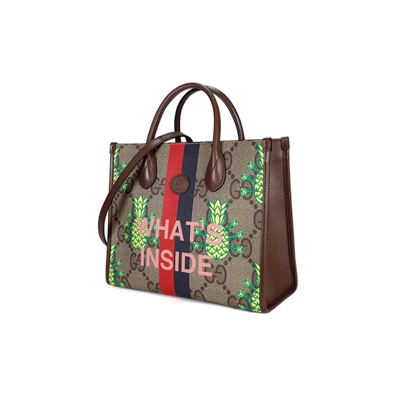 GUCCI Cow Leather One Shoulder Handbag Trumpets Women's Multicolor-2