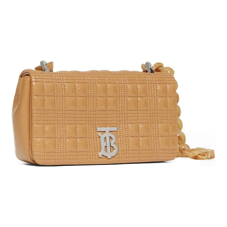 Burberry Small Lola Quilted Leather Shoulder Bag Nude-1