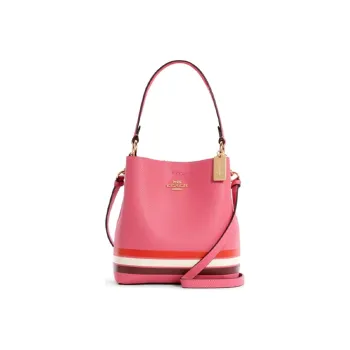 COACH Town Leather Crossbody Bag Shoulder Bag Crossbody Bag Bucket Bag Handbag Small Size Women's Pink