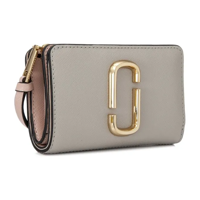 MARC JACOBS Leather Wallet Women's Gray-1