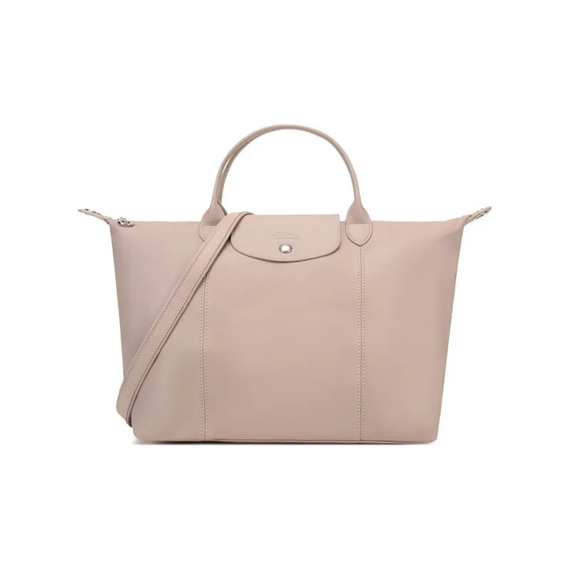 LONGCHAMP Le Pliage Cuir Leather Handbag Shoulder Bag Crossbody Bag Women's Pink-0