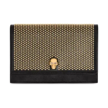 Alexander McQueen Cow Leather Shoulder Bag Women's Black