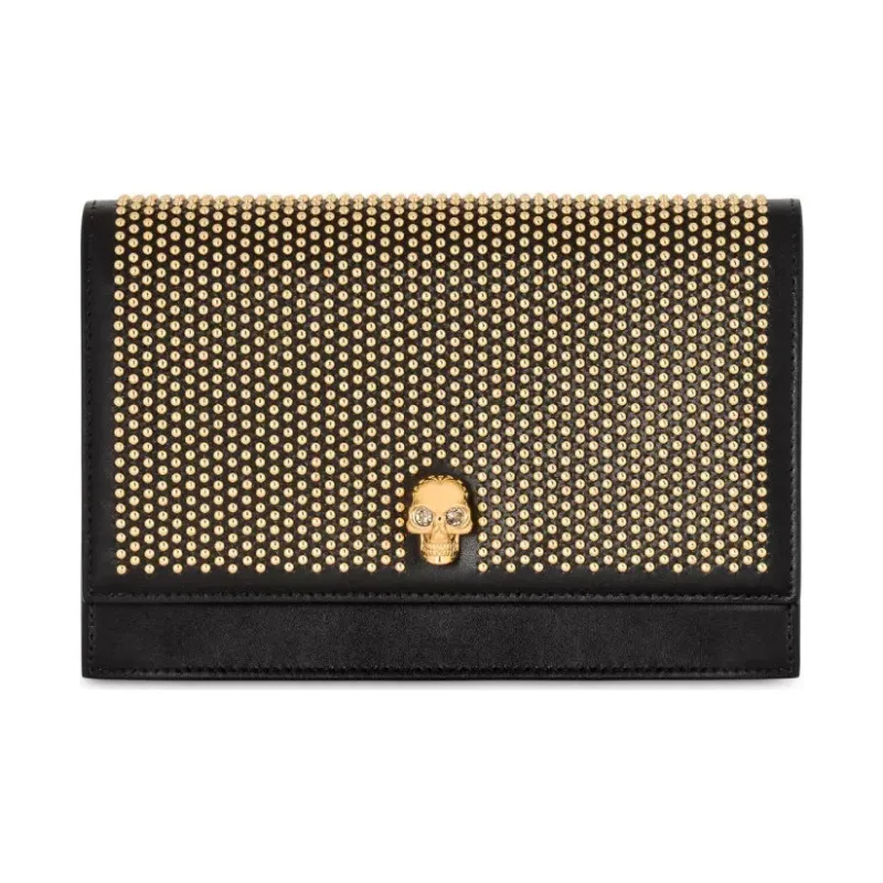 Alexander McQueen Cow Leather Shoulder Bag Women's Black-0