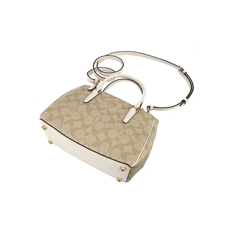 COACH Surrey Handbag Briefcase Shoulder Bag Crossbody Bag Women's Light Brown-2