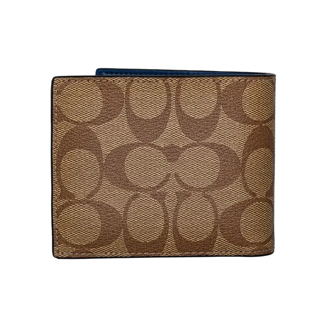 COACH Disney Collaboration 3 IN 1 Wallet Polyester Wallet Men's Brown-1