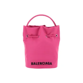 Balenciaga Polyurethane Bucket Bags Handbags Regular Women's Pink