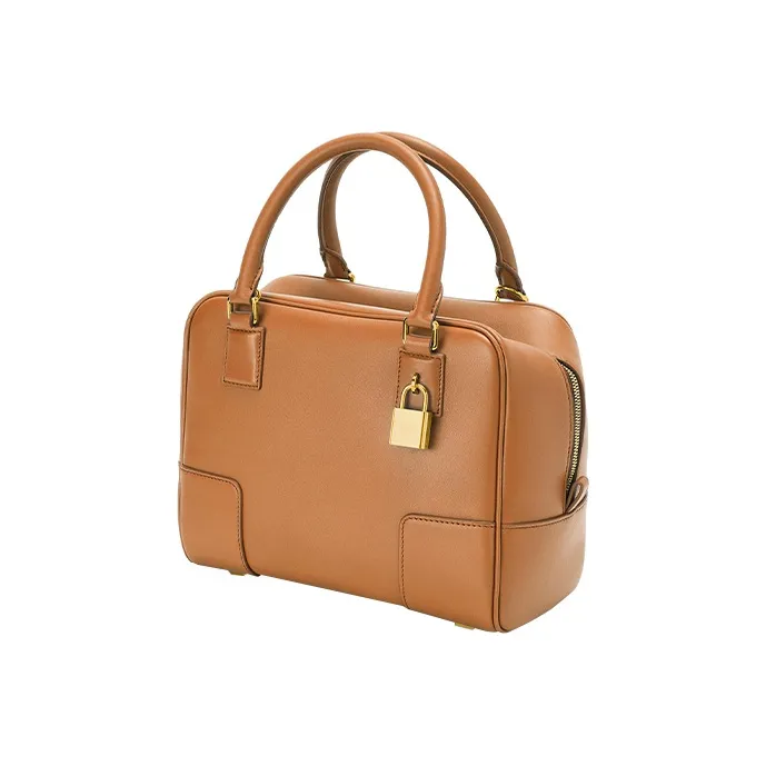 LOEWE Amazona 19 Square Bag In Nappa Calfskin Warm Desert-1