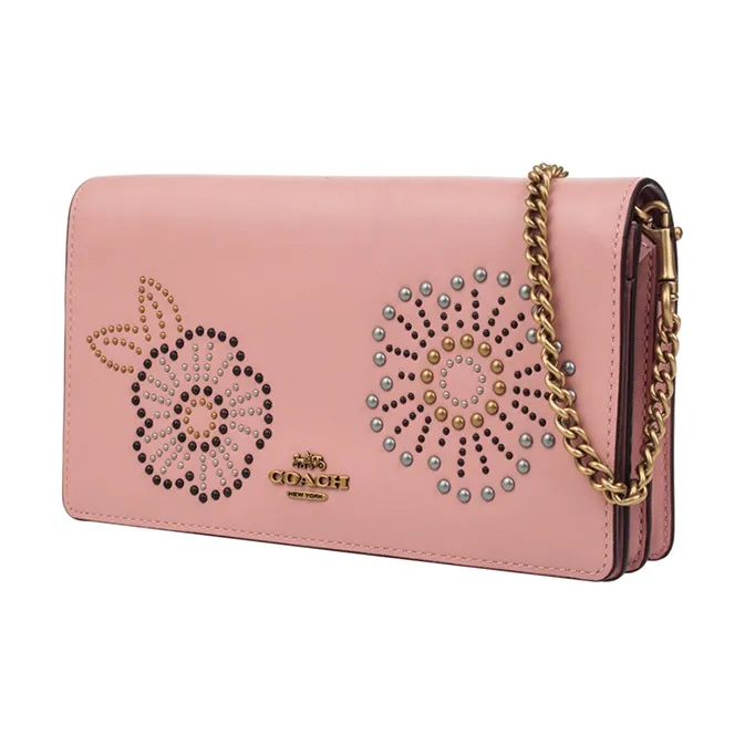 COACH Callie Leather Crossbody Bags Shoulder Bags Small Size Women's Cherry Blossom Pink-1