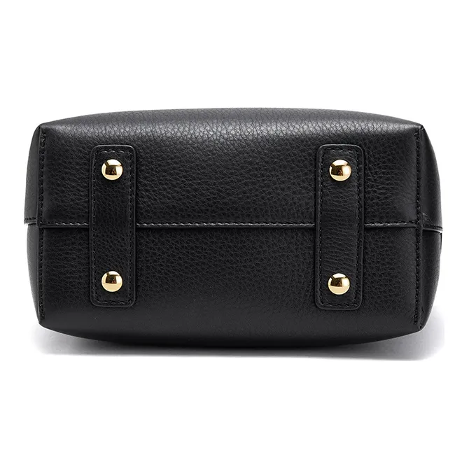 Burberry Cow Leather Belt Bag Handbag Mini Women's Black-3