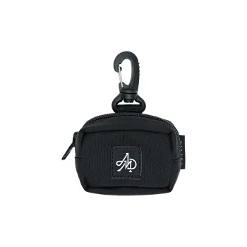 The MAD HATcher Polyamide Coin Purse Earphone Case Mini Unisex Black/Blue