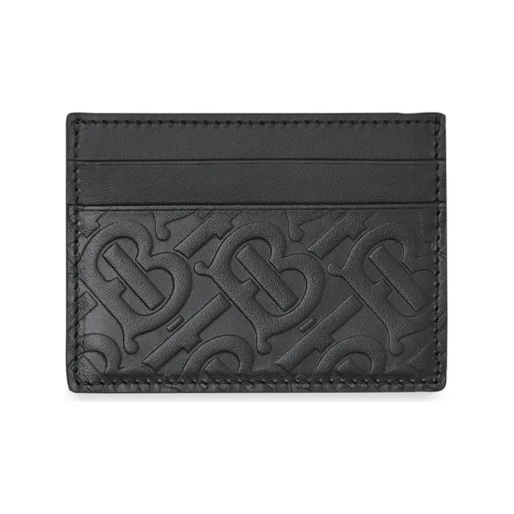 Burberry Leather Card Holder Unisex Black-0