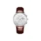 RGA1699-White Case White Dial Brown Leather Strap