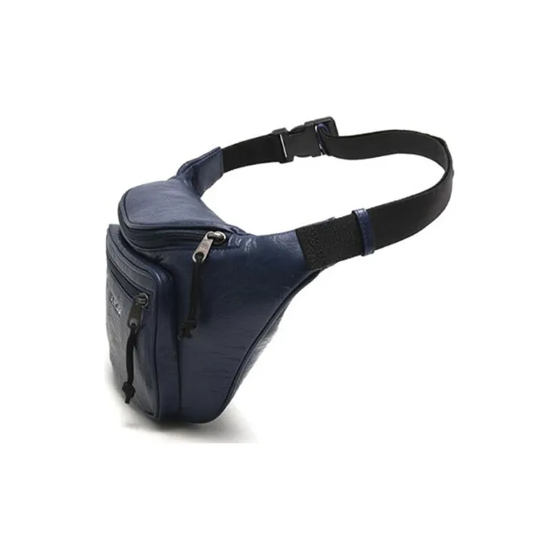 Balenciaga Sheepskin Fanny Pack Men's Dark Blue-2