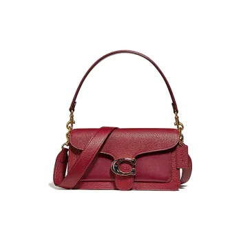 COACH Cow Leather Wine God Bag Shoulder Bag Crossbody Bag Medium Size Women's Burgundy