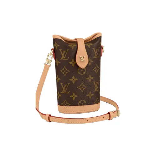 LOUIS VUITTON Fold Me Pouch Monogram Brown