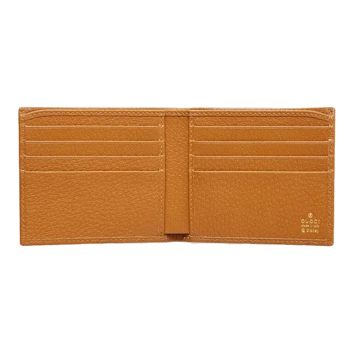 GUCCI Disney, Collaboration Canvas With Leather Wallet Regular Men's Ebony/Brown-7