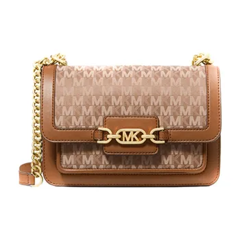 MICHAEL KORS Fabric Shoulder Bag Crossbody Bag Flap Bag Women's Brown