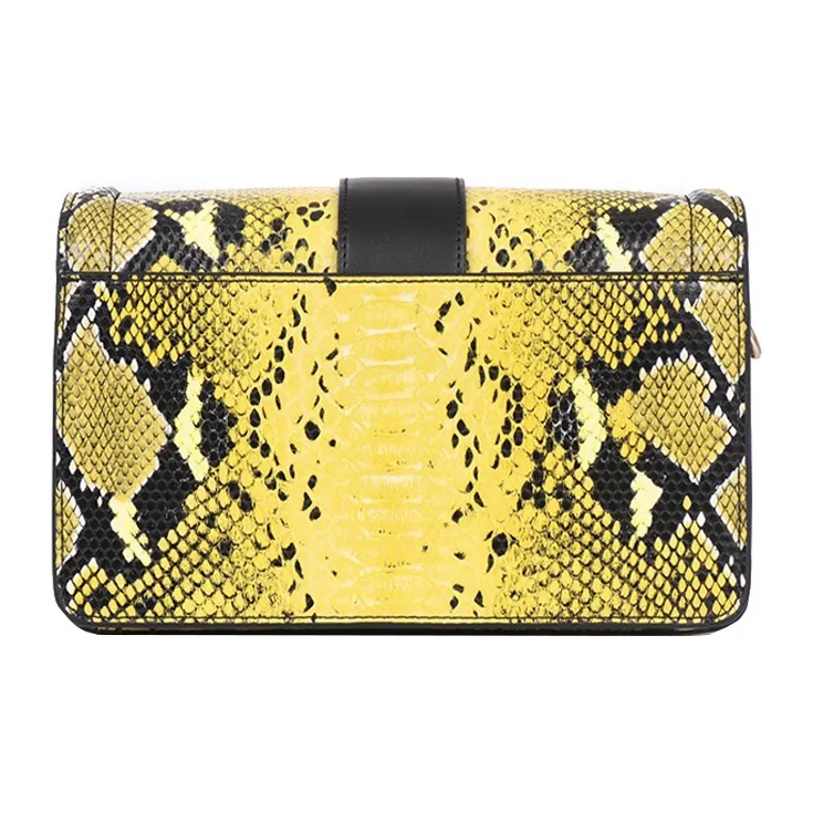 VERSACE Polyester Shoulder Bag Crossbody Bag Women's Yellow Black-1