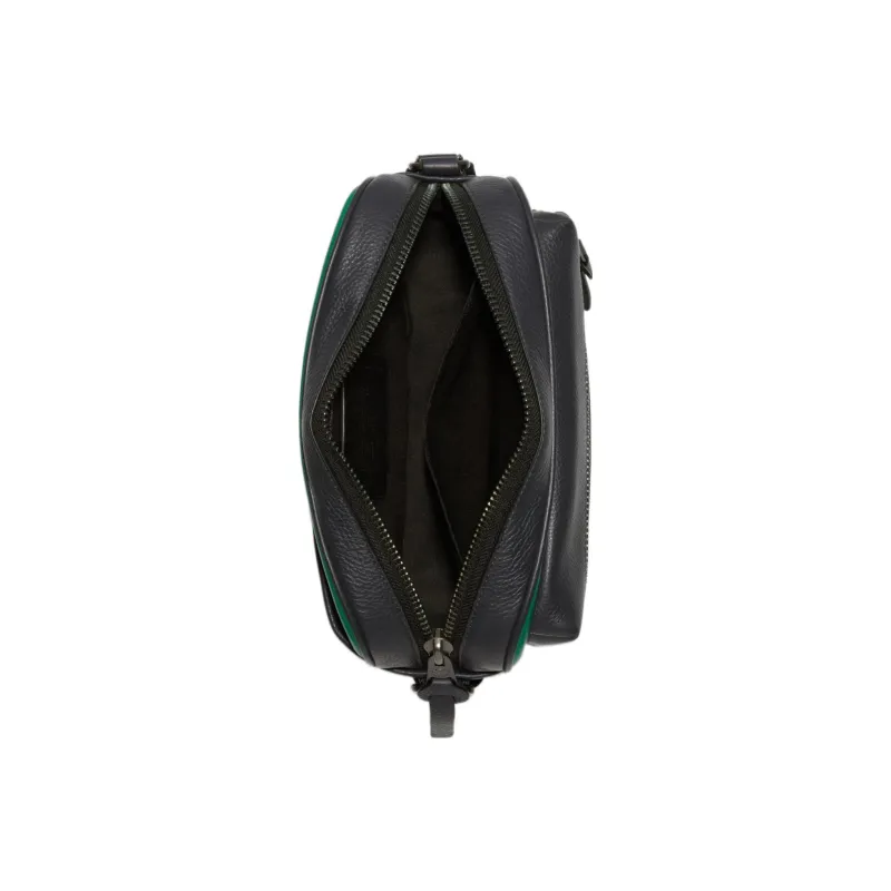 COACH Thompson High-Quality Pebbled Leather Camera Bag Shoulder Bag Crossbody Bag Medium Size Men's Green-2