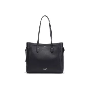 Kate Spade Cow Leather Tote Bag Shopping Bag Shoulder Bags Women's Black