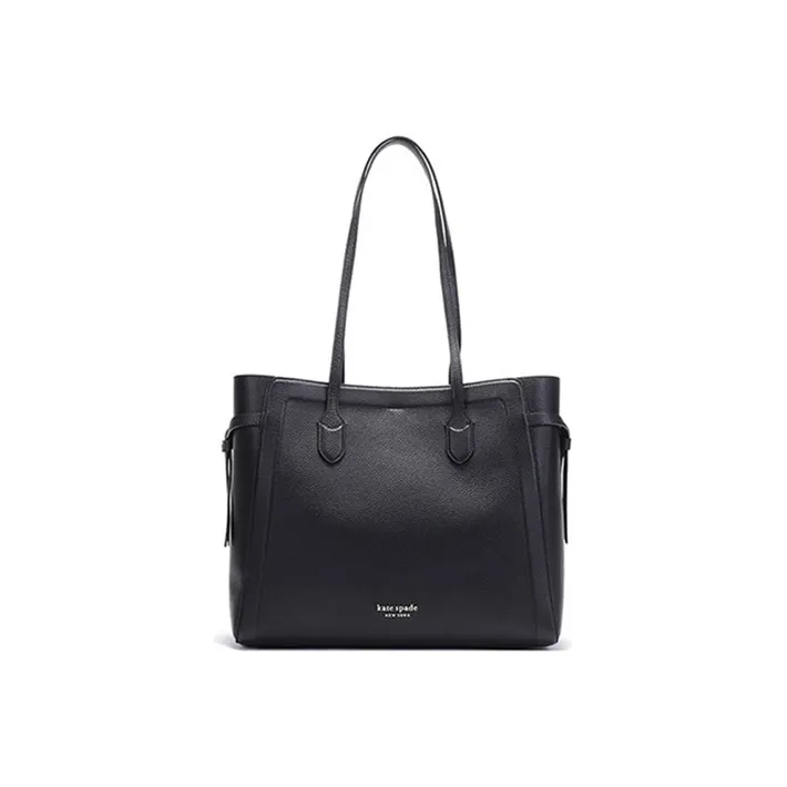 Kate Spade Cow Leather Tote Bag Shopping Bag Shoulder Bags Women's Black-0