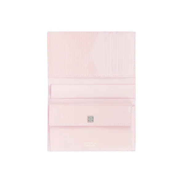 GIVENCHY 4G Calfskin Wallet Women's Pink-3