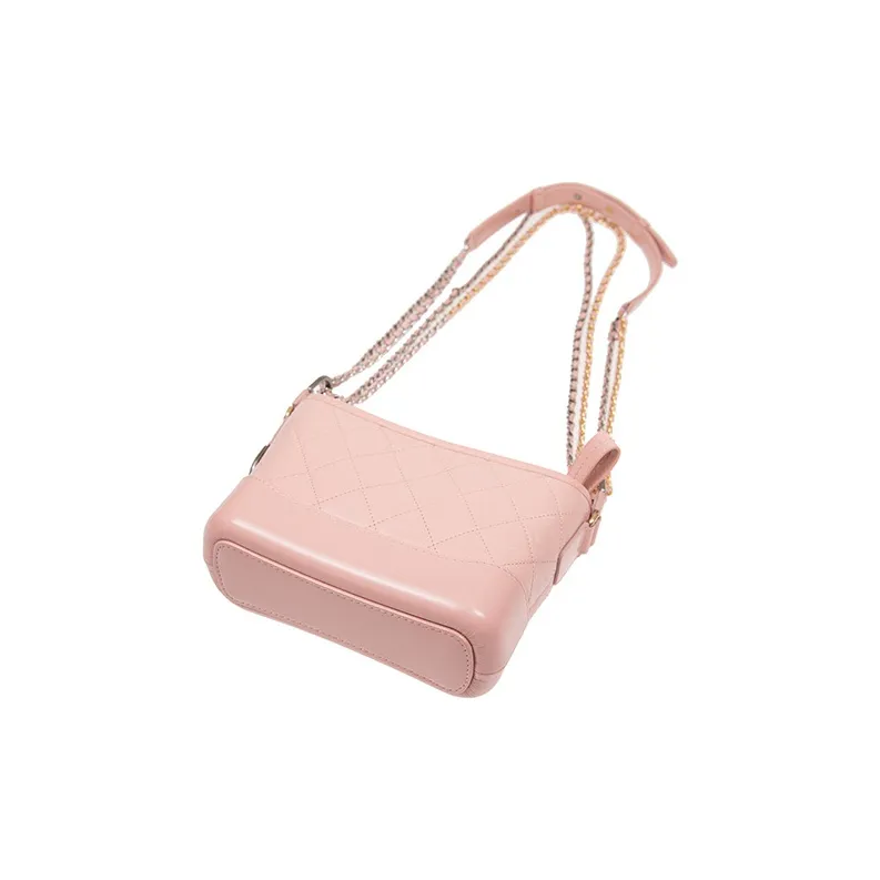 CHANEL Gabrielle Calfskin Hobo Bag, Handbag, Shoulder Bag, Crossbody Bag Trumpets Women's Light Pink-3