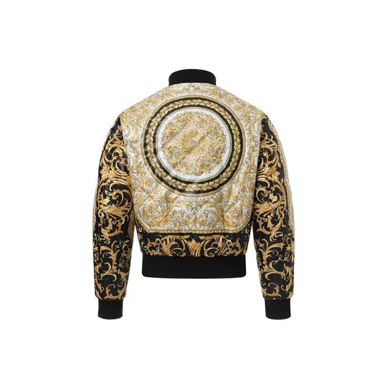 VERSACE Puffer Jacket Winter Men's Gold-1