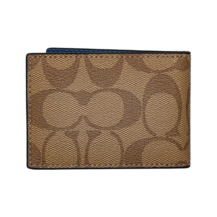 COACH Disney Collaboration 3 IN 1 Wallet Polyester Wallet Men's Brown-4