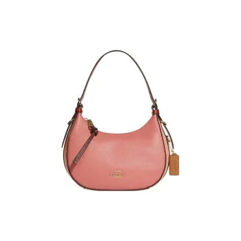 COACH Kleo Pebbled Leather Shoulder Bag Handbags Shoulder Bags Women's Cherry Blossom Pink