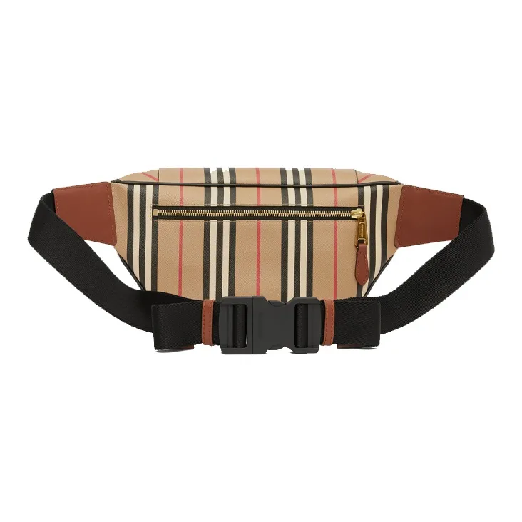 Burberry Eco Friendly Canvas Sonny Sling Bag, Crossbody Bag, Fanny Pack Regular Unisex Beige-4