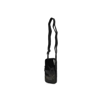 PUMA Patent Leather Cell Phone Pouch Crossbody Bag Shoulder Bag Women's Black