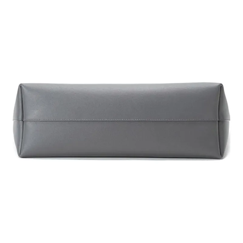 SAINT LAURENT East/West Soft Calfskin Combo Bag, Tote Bag, Shopping Bag, Shoulder Bag Women's Dark Gray-5