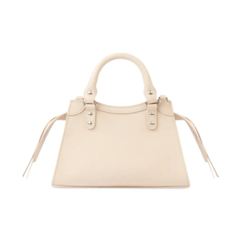 Balenciaga Neo Classic Cow Leather Handbag Mini Women's Beige-1