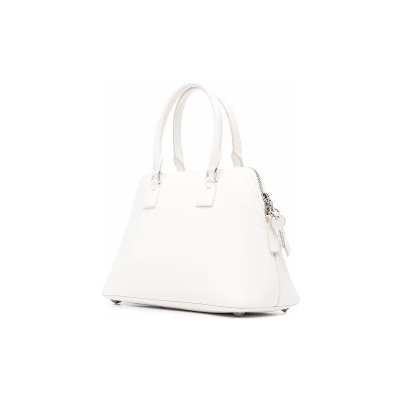 Maison Margiela Leather 5AC Bag Handbag Women's White-2
