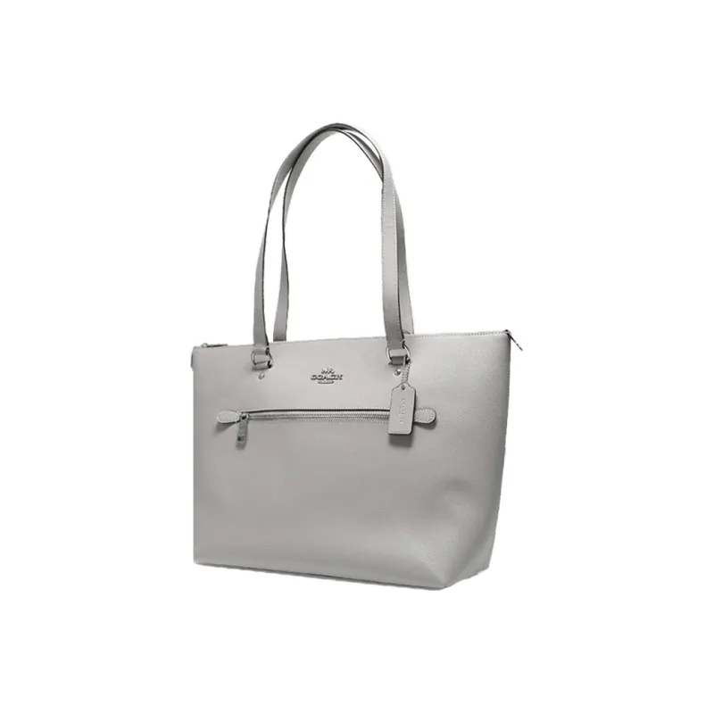 COACH Gallery Leather Tote Bag Shopping Bag Women's Gray-1