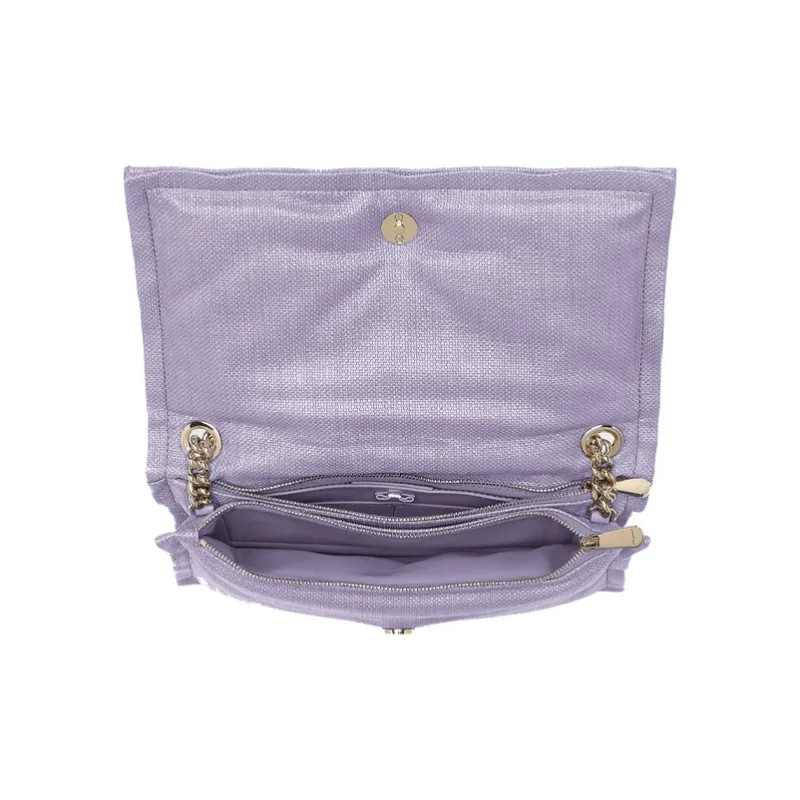 FERRAGAMO Viva Fabric Pillow Bag Shoulder Bag Crossbody Bag Small Size Women's Light Purple-2
