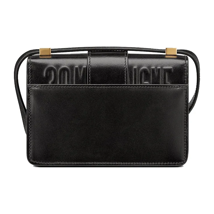 DIOR 30 Montaigne Calfskin Shoulder Bag Women's Black-3