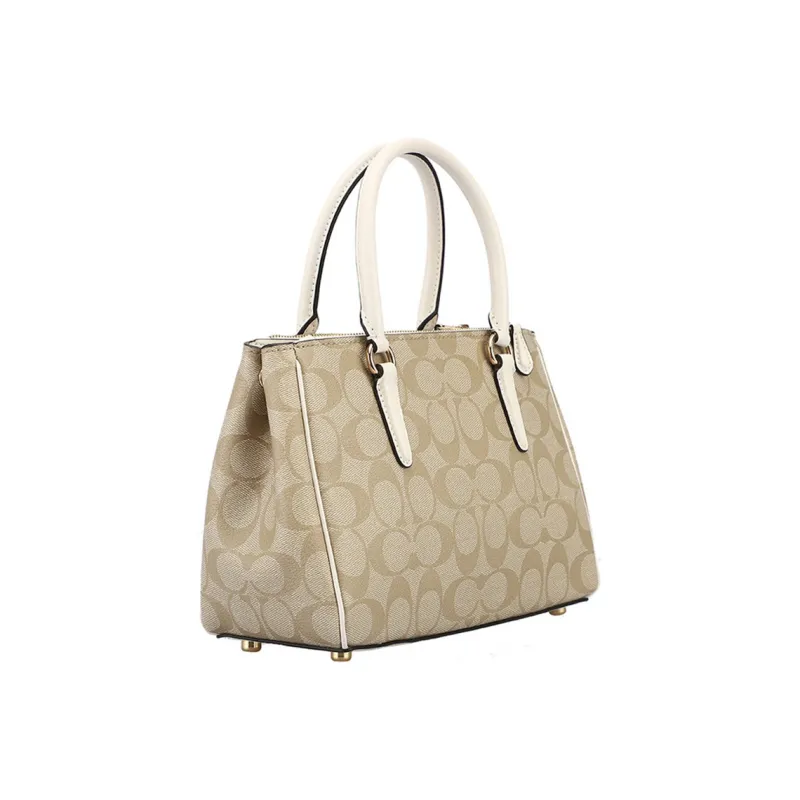 COACH Surrey Handbag Briefcase Shoulder Bag Crossbody Bag Women's Light Brown-1