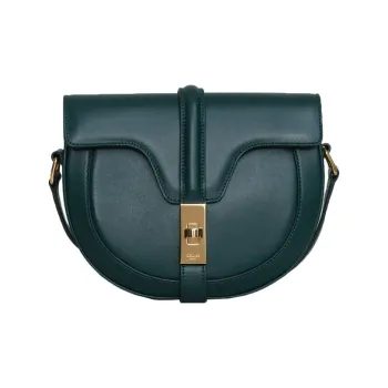 CELINE 16Besace Calfskin Handbag Shoulder Bag Crossbody Bag Small Size Women's Amazon Green
