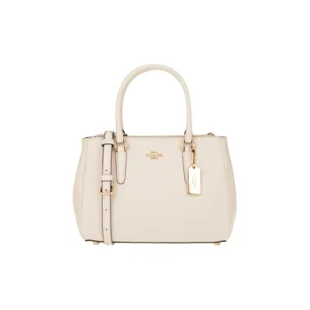 COACH Surrey Cow Leather Portable Crossbody Bag One Shoulder Crossbody Killer Handbag Small Size Women's White