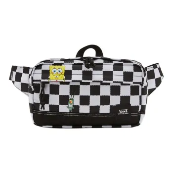 Vans Sponge Baby Collaboration Nylon Sling Bag Fanny Pack Unisex Black White