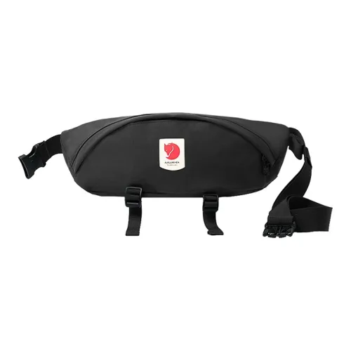 Fjallraven Nylon Fanny Pack Sling Bags Unisex Black