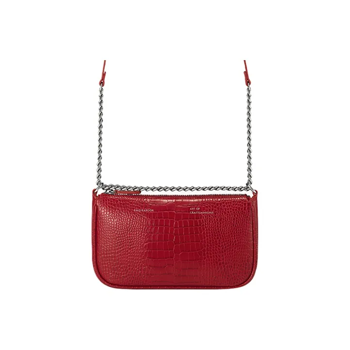 FIND KAPOOR Artificial Leather Handheld One Shoulder Handbag Women's Red/Brown/Yellow/Black-1