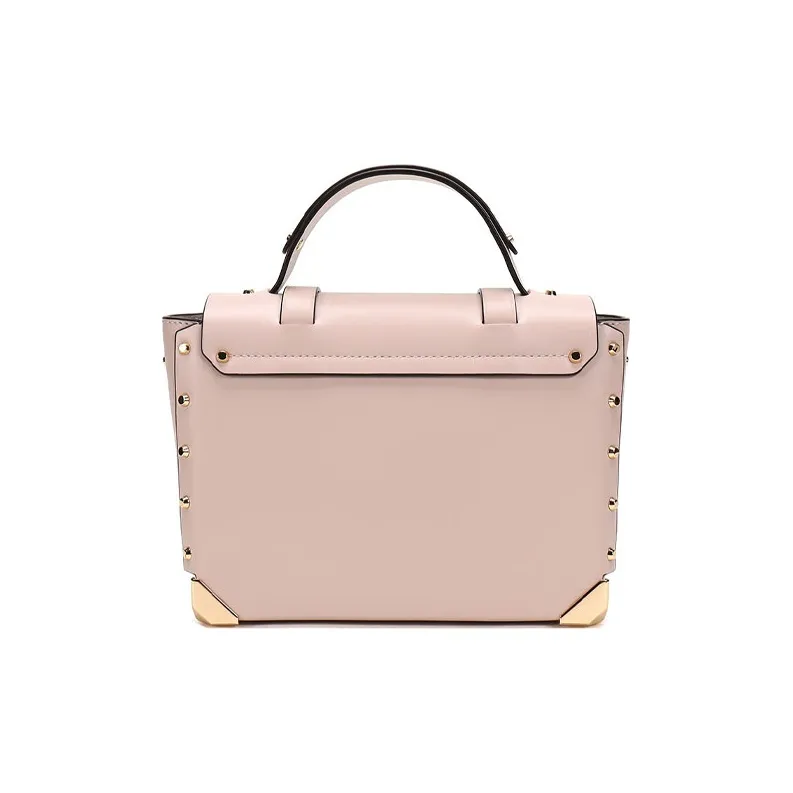 MICHAEL KORS Manhattan Cow Leather Patchwork Satchel Bag Messenger Bag Handbag Shoulder Bag Medium Size Women's Pink-1