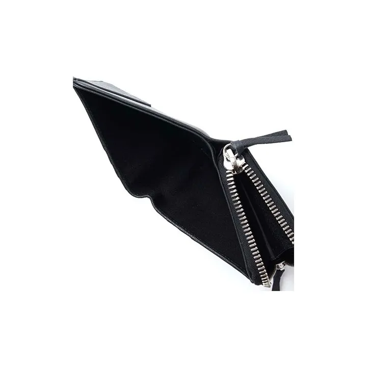 Balenciaga Leather Leather Bag Coin Purse Women's Black-4