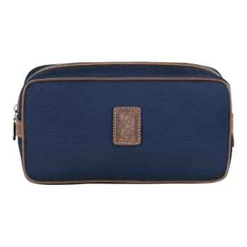 LONGCHAMP Boxford Canvas Canvas Bag Toiletry Bag Unisex Blue